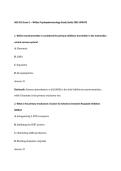 NSG 552 Exam 1 Psychopharmacology Study Guide &vert; Practice Questions & Rationales