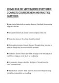 COMM RELS 257 MIDTERM 2026 STUDY GUIDE&NewLine;COMPLETE COURSE REVIEW AND PRACTICE&NewLine;QUESTIONS