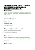 COMMERCE 4PA3 TEST EXAM 2026&NewLine;COMPLETE EXAM QUESTIONS&NewLine;SOLUTIONS GRADED A&plus; 