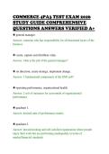 COMMERCE 4PA3 TEST EXAM 2026&NewLine;STUDY GUIDE COMPREHENSIVE&NewLine;QUESTIONS ANSWERS VERIFIED A&plus;
