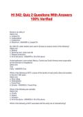 HI 342&colon; Quiz 2 Questions With Answers 100&percnt; Verified