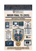 NR509 FINAL TD &lpar;2025&rpar; &Acy;CTUAL &IEcy;&KHcy;&Acy;&Mcy; &ndash; &Scy;OMPREHENSIVE Q-BANK ADVANCED PHYSICAL ASSESSMENT &vert; 200&plus; QUESTIONS WITH VERIFIED ANSWERS & DETAILED RATIONALES NR509 APN ADVANCED PRACTICE DIVISION NR509 FINAL TD &lpar;2025&rpar; COMPREHENSIVE QUESTION BANK WITH VERIFIED ANSWERS