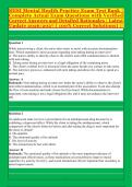 HESI Mental Health Practice Exam Test Bank &vert; Complete Actual Exam Questions with Verified Correct Answers and Detailed Rationales &vert; Latest Update 2026&sol;2027
