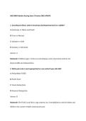 NSG 3600 Pediatric Nursing Exam 2 Study Guide &vert; Practice Questions & Detailed Rationales