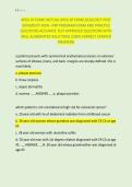 APEA 3P EXAM &sol;ACTUAL APEA 3P EXAM 2026&sol;2027 POST &NewLine;UNIVERSITY MSN &ndash;FNP PROGRAM EXAM AND PRACTICE &NewLine;QUESTIONS ACCURATE TEST APPROVED QUESTIONS WITH &NewLine;WELL ELABORATED SOLUTIONS &lpar;100&percnt; CORRECT VERIFIED &NewLine;ANSWERS&rpar;