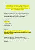 APEA 3P EXAM &sol;ACTUAL APEA 3P EXAM 2026&sol;2027 POST &NewLine;UNIVERSITY MSN &ndash;FNP PROGRAM EXAM AND PRACTICE &NewLine;QUESTIONS ACCURATE TEST APPROVED QUESTIONS WITH &NewLine;WELL ELABORATED SOLUTIONS