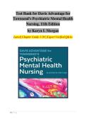 TEST BANK FOR Davis Advantage for Townsend's Psychiatric Mental Health Nursing&comma; 11th Edition by Karyn I&period; Morgan ISBN&colon; 978-1719648240 COMPLETE GUIDE ALL CHAPTERS COVERED 100&percnt; VERIFIED A&plus; GRADE ASSURED&excl;&excl;&excl;&excl;NEW LATEST UPDATE&excl;&excl;&excl;&excl;