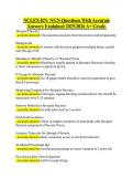 NCLEX RN- NGN Questions With Accurate &NewLine;Answers Explained 20252026 A&plus; Grade&period; 