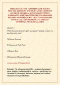PEREGRINE ACTUAL EXAM TEST BANK 2026&sol;2027 PRACTICE QUESTIONS AND STUDY GUIDE COMPLETE ACCURATE EXAM REAL QUESTIONS WITH WELL ELABORATED ANSWERS AND DETAILED RATIONALES &lpar;RELIABLE ANSWERS&rpar; LATEST UPDATED VERSION 2026 EDITION &vert;GUARANTEED PASS A&plus; &vert; &vert;INSTANT D