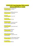 NCLEX RN Exam Questions With Accurate &NewLine;Answers 20252026 A&plus; Grade&period; 