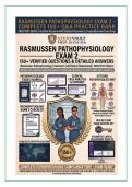 RASMUSSEN PATHOPHYSIOLOGY E&KHcy;&Acy;&Mcy; 2 - COMPLETE 150&plus; Q&A PRACTICE BANK 2026&sol;2027 Edition &vert;Verified Answers with Detailed Rationales &vert; R &vert;Comprehensive Exam Prep RASMUSSEN PATHOPHYSIOLOGY EXAM 2 150&plus; VERIFIED QUESTIONS & DETAILED ANSWERS