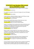 NCLEX&sol;RN Exam Questions With Accurate &NewLine;Answers 20252026 A&plus; Grade&period; 