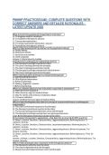 PMHNP PRACTICEEXAM &vert; COMPLETE QUESTIONS WITH&NewLine;CORRECT ANSWERS AND DETAILED RATIONALES -&NewLine;LATEST UPDATE 2026