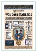 WGU C955 APPLIED PROBABILITY AND STATISTICS STATISTICS - COMPLETE QUESTION BANK &lpar;2025&sol;2026&rpar; 120&plus; PRACTICE QUESTIONS WITH VERIFIED ANSWERS & DETAILED RATIONALES