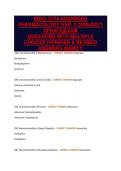 WGU&colon; D116 ADVANCED&NewLine;PHARMACOLOGY UNIT 3 &lpar;2026&sol;2027&rpar;&NewLine;UPDATE&vert;EXAM&NewLine;QUESTIONS WITH MULTIPLE&NewLine;CHOICES &vert;VERIFIED & REVISED&NewLine;ANSWERS &lpar;NEW&rpar;&excl;&excl;&excl;