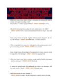 AFAA GROUP FITNESS INSTRUCTOR&NewLine;LATEST 2026&sol;2027 ACTUAL EXAM&NewLine;QUESTIONS WITH CORRECT ANSWERS&NewLine;100&percnt; VERIFIED GRADED A&plus;