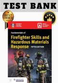 Test Bank for Fundamentals of Firefighter Skills and Hazardous Materials Response&comma; 5th Edition &vert; All Chapters