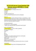 NCLEX-RN Review Exam Questions With &NewLine;Accurate Answers 20252026 A&plus; Grade&period;