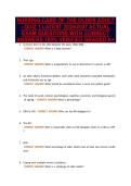 NURSING CARE OF THE OLDER ADULT&NewLine;- QUIZ 1 LATEST 2026&sol;2027 ACTUAL&NewLine;EXAM QUESTIONS WITH CORRECT&NewLine;ANSWERS 100&percnt; VERIFIED GRADED A&plus;
