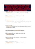 Nursing Care of the Older Adult - Quiz 1&NewLine;LATEST 2026&sol;2027 ACTUAL EXAM&NewLine;QUESTIONS WITH CORRECT ANSWERS&NewLine;100&percnt; VERIFIED GRADED A&plus;