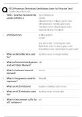 PTCB Full Practice Test 1 Study Guide &sol; New Version 2025-2026 Update &sol; Score 100&percnt; on PTCE Exam&NewLine;&NewLine;