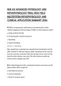 NUR 631 ADVANCED PHYSIOLOGY AND PATHOPHYSIOLOGY FINAL HIGH&period;pdf