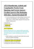 ATLS Hypothermia&comma; Acidosis and &NewLine;Coagulopathy Practice Exam&NewLine;Questions And Correct Answers &NewLine;&lpar;Verified Answers&rpar; Plus Rationales &NewLine;2026 Q&A &vert; Instant Download Pdf