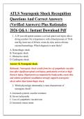 ATLS Neurogenic Shock Recognition &NewLine;Questions And Correct Answers &NewLine;&lpar;Verified Answers&rpar; Plus Rationales &NewLine;2026 Q&A &vert; Instant Download Pdf