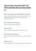 NUR 641 E FINAL 2026 EXAM SCRIPT TEST PAPER QUESTIONS AND SOLUTIONS GRADED A&period;pdf