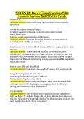 NCLEX-RN Review Exam Questions With &NewLine;Accurate Answers 20252026 A&plus; Grade&period; 