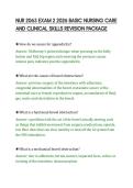 NUR 2063 EXAM 2 2026 BASIC NURSING CARE AND CLINICAL SKILLS REVISION PACKAGE&period;pdf