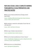 NUR 2063 EXAM 2 2026 COMPLETE NURSING FUNDAMENTALS EXAM PREPARATION AND