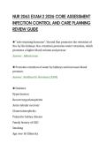 NUR 2063 EXAM 2 2026 CORE ASSESSMENT INFECTION CONTROL AND CARE PLANNING