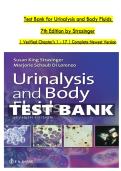 Test Bank For Urinalysis and Body Fluids&comma; 7th Edition By Susan Strasinger&vert;9780803675827&vert; 9780803675827