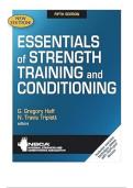 Test Bank for Essentials of Strength Training and Conditioning 5th Edition Haff &sol; All Chapters 1 - 24 &sol; Full Complete