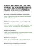 NUR 2356 MULTIDIMENSIONAL CARE I FINAL PAPER 2026 COMPLETE SOLVED QUESTIONS
