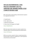 NUR 2356 MULTIDIMENSIONAL CARE I PRACTICE ASSESSMENT 2026 FULL QUESTIONS AND