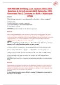 BSN HESI 266 Med Surg Exam 1 &lpar;Latest 2026 &sol; 2027&rpar;  Questions & Correct Answers With Rationales&comma; 100&percnt;  Guaranteed Pass &vert;&vert; Complete A&plus; Guide &ndash; Nightingale  College