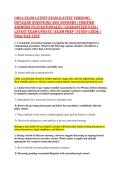 CMCA EXAM LATEST EXAM &lpar;LATEST VERSION&rpar; - &NewLine;DETAILED QUESTIONS AND ANSWERS &vert; VERIFIED &NewLine;ANSWERS PLUS RATIONALES &vert; GUARANTEED PASS &vert; &NewLine;LATEST EXAM UPDATE &vert; EXAM PREP &vert; STUDY GUIDE &vert; &NewLine;PRACTICE TEST 
