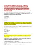 EXCEL CRASH COURSE EXAM &lpar;LATEST VERSION&rpar; - &NewLine;DETAILED QUESTIONS AND ANSWERS &vert; VERIFIED &NewLine;ANSWERS PLUS RATIONALES &vert; GUARANTEED PASS &vert; &NewLine;LATEST EXAM UPDATE &vert; EXAM PREP &vert; STUDY GUIDE &vert; &NewLine;PRACTICE TEST 