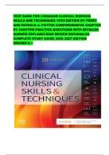 TEST BANK FOR CANADIAN CLINICAL NURSING SKILLS AND TECHNIQUES 10TH EDITION BY PERRY AND PATRICIA A&period; POTTER COMPREHENSIVE CHAPTER BY CHAPTER PRACTICE QUESTIONS WITH DETAILED ANSWER EXPLANATIONS REVIEW RATIONALES COMPLETE STUDY GUIDE 2026 2027 EDITION GRADE