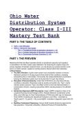2026&sol;2027 Ohio Water Distribution System Operator&colon; Class I-III Mastery Test Bank & S-Tier Study Guide