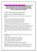 Molecular Biology Technologist &lpar;MB&rpar; Certification Exam Prep 2026 &NewLine;Latest Comprehensive Study Guide with Practice Questions&comma; &NewLine;Molecular Diagnostics Review&comma; Detailed Explanations&comma; Verified &NewLine;Answers&comma; Complete Success Workbook