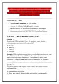 SPECIALIST IN CYTOTECHNOLOGY SCT CERTIFICATION &NewLine;EXAM 2026 Latest Comprehensive Study Guide with Practice &NewLine;Questions Advanced Cytology Review &bull; Verified Answers &bull; Detailed &NewLine;Rationales &bull; Success Workbook 