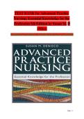 TEST BANK- Advanced Practice Nursing Essential Knowledge for the Profession 5th Edition &lpar; Susan M&period; DeNisco&period; 2024&rpar; All Chapters 1-30 &vert;&vert; Latest Edition