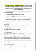 HISTOTECHNOLOGIST HTL CERTIFICATION EXAM 2026 Latest &NewLine;Comprehensive Study Guide with Practice Questions Advanced &NewLine;Histology Review &bull; Detailed Rationales &bull; Verified Answers &bull; &NewLine;Success Workbook 