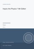 Inquiry Into Physics &mdash; 8th Edition&NewLine;