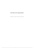 Capstone I &lpar;Grand Canyon University&rpar; &mdash; Job Role and Organization &mdash; Internship analysis