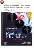 TEST BANK FOR GUYTON AND HALL TEXTBOOK OF MEDICAL PHYSIOLOGY 14TH EDITION BY JOHN E&period; HALL Guyton And Hall Textbook Of Medical Physiology 14th Edition Test Bank &lpar;Complete Chapters 1-85&rpar; Updated Version 2023