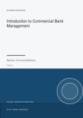 Introduction to Commercial Bank Management&NewLine;